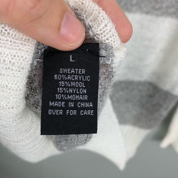 BCX Mohair Blend Cowl Neck Sweater, Size L - Picture 4 of 5